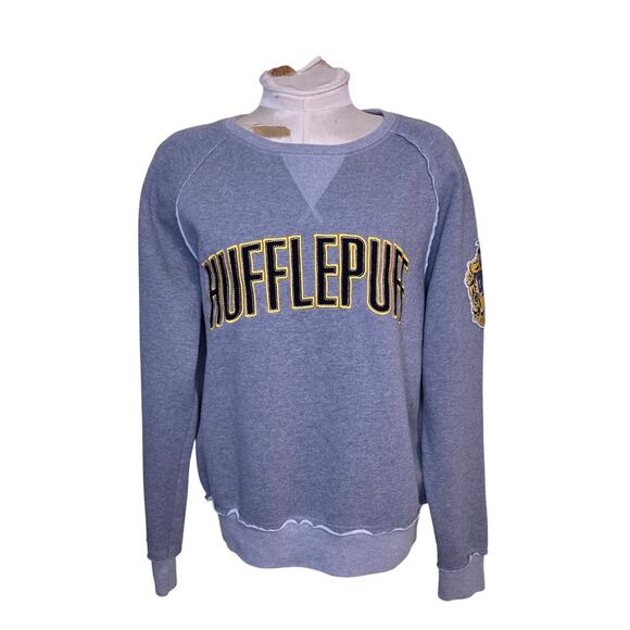 Universal‎ Studio Women's Harry Potter Hufflepuff Crew Neck Sweatshirt SIze M - Picture 1 of 6